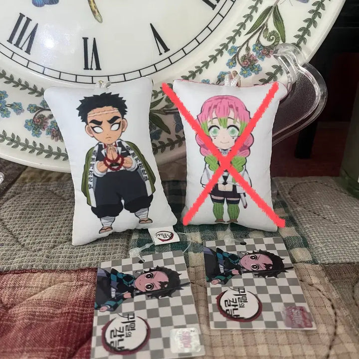 [BUNJANG] Demon Slayer Kyomei Cushion Keyring Mascot / (새상품) 귀멸의칼날 쿠션 키링 마스코트 교메이