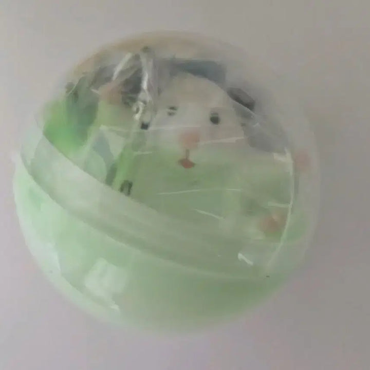 [BUNJANG] Hahm Hahm Jib Hanging Hamster Gacha Charm (White) / 햄햄집 카라비너 매달리는 햄스터 가챠 (화이트)