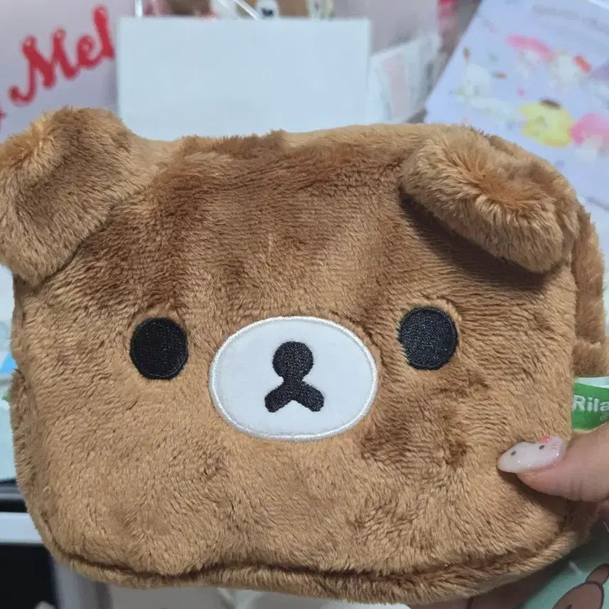 [BUNJANG] Rilakkuma Plush Coin Purse Pass Case Multi Pouch (Koguma) / 리락쿠마 인형 지갑 패스 케이스 멀티 파우치(코구마)