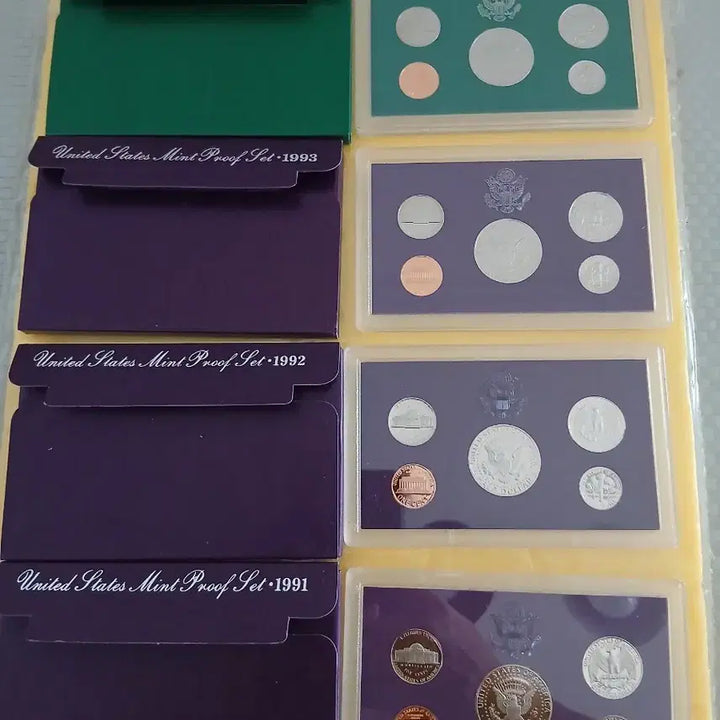 [BUNJANG] US Mint Proof Coin Set 1991-1994 / 미국 조폐국 기념주화 프루프 세트 1991-1994