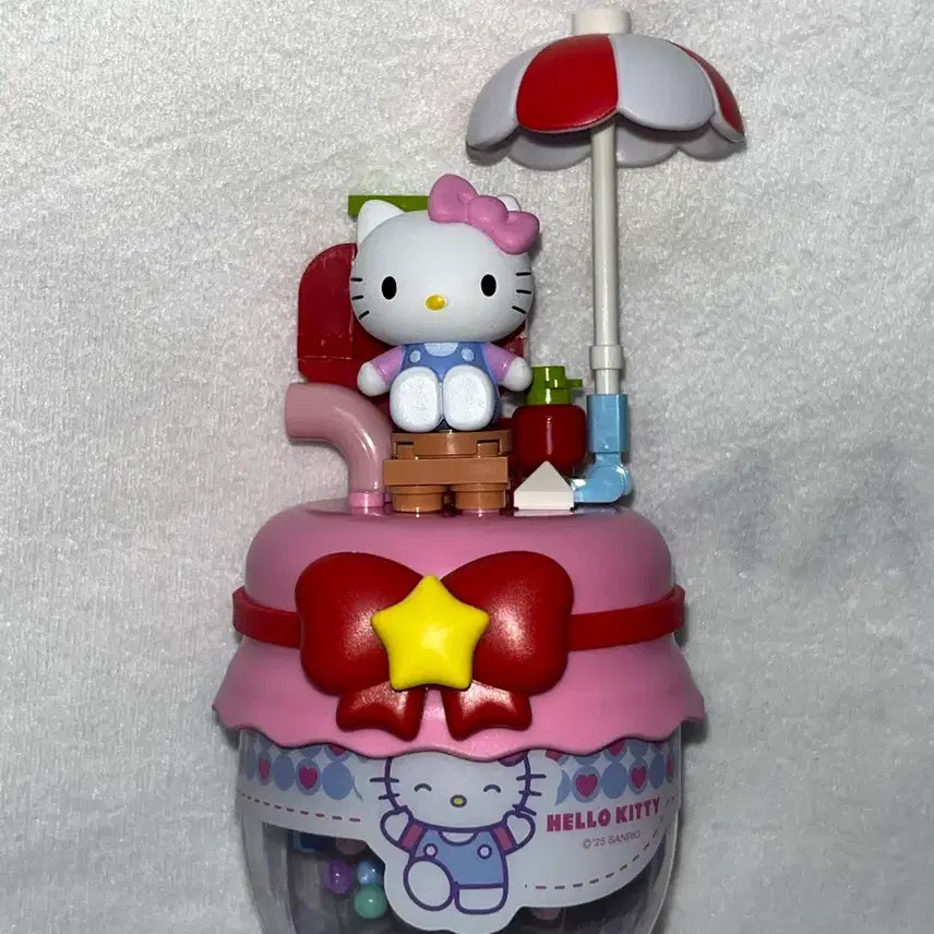 [BUNJANG] Sanrio Character Jam Jam Block Parasol Figure Kitty (Sealed) / (미개봉)산리오 캐릭터 잼잼블럭 파라솔 피규어 키티