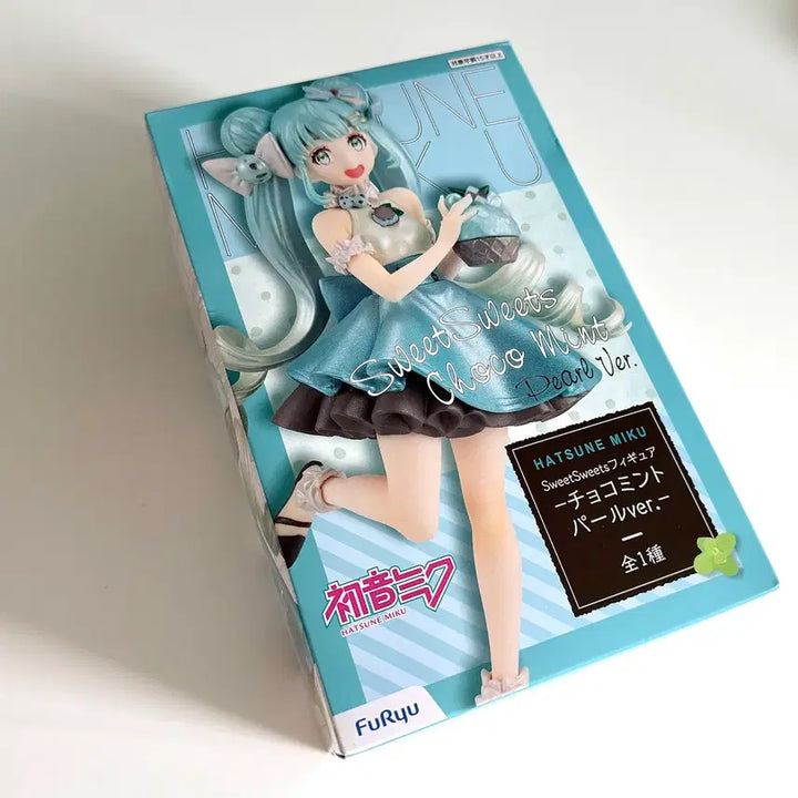 [BUNJANG] Furyu Hatsune Miku Sweet Ver. Pearl Figure / 후류 민트초코 하츠네 미쿠 스윗 스위트 피규어 펄ver