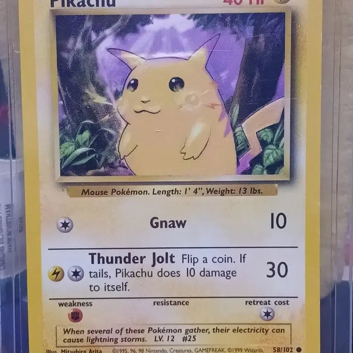[BUNJANG] Pokémon TCG North American Base Set Pikachu Card / 포켓몬카드 피카츄 북미 베이스팩