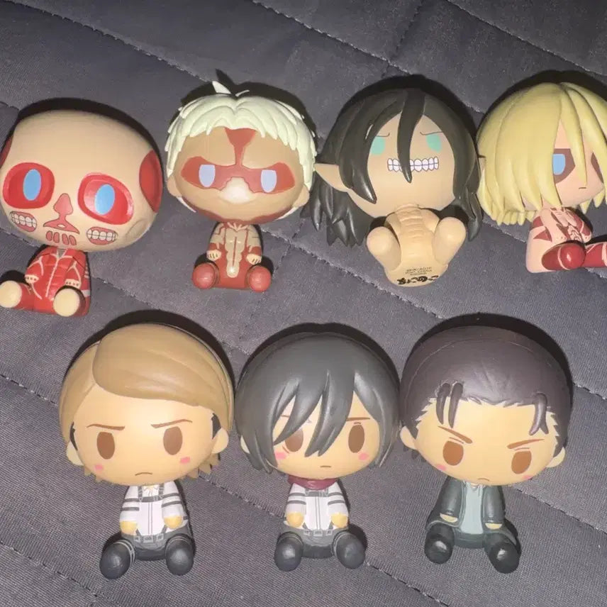 [BUNJANG] Attack on Titan Ichiban Kuji Chokonokko Acrylic Stand Bundle Set / 진격의 거인 제일복권 초코노코, 아크릴 스탠드 일괄 팝니다!