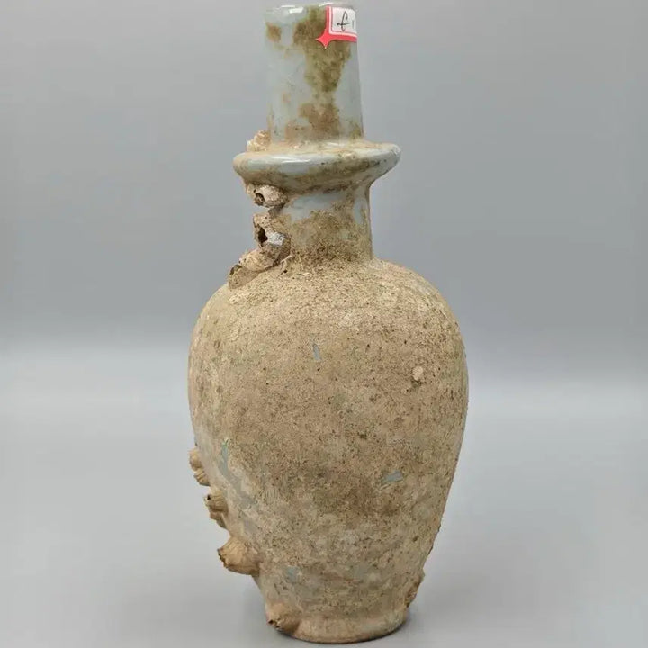 [BUNJANG] Goryeo Dynasty Celadon Long-Necked Vase (Janggyeongbyeong) - Maritime Excavated / 송대 여요계 청자 해양출토 장경병 중국도자기 골동품 고미술품 수집품