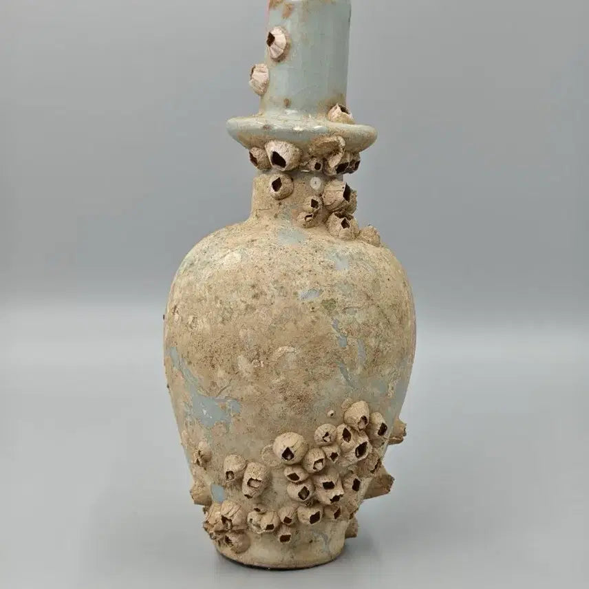 [BUNJANG] Goryeo Dynasty Celadon Long-Necked Vase (Janggyeongbyeong) - Maritime Excavated / 송대 여요계 청자 해양출토 장경병 중국도자기 골동품 고미술품 수집품