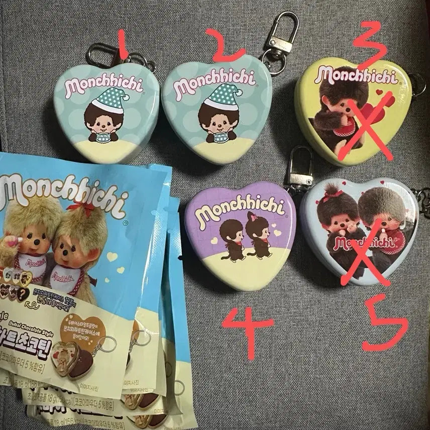 [BUNJANG] Monchhichi Dubai Heart Choco Tin Series 2 Tin Case / 몬치치 두바이 하트초코틴 2탄 틴케이스