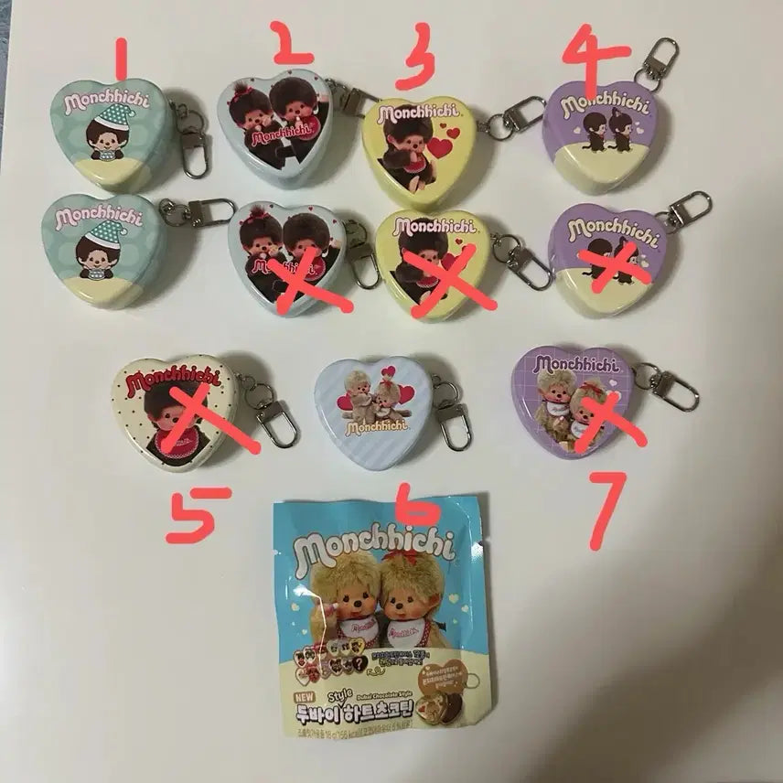 [BUNJANG] Monchhichi Dubai Heart Choco Tin Series 2 Tin Case / 몬치치 두바이 하트초코틴 2탄 틴케이스