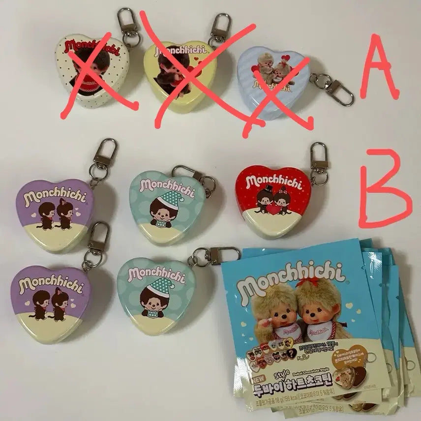 [BUNJANG] Monchhichi Dubai Heart Choco Tin Series 2 Tin Case / 몬치치 두바이 하트초코틴 2탄 틴케이스