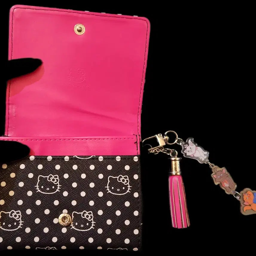 [BUNJANG] Vintage Kitty Wallet with Cat Keychain Set / 고전 키티지갑