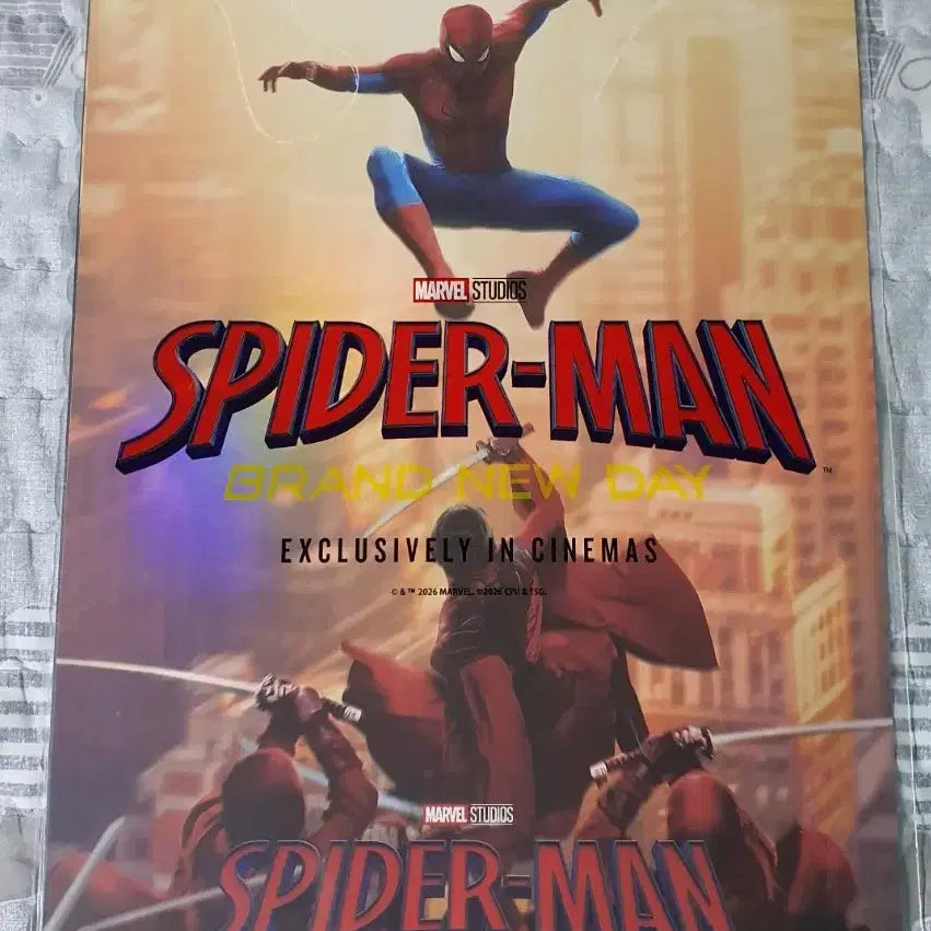[BUNJANG] Spider-Man Key Visual Poster 3-Set + Pin Badge / 스파이더맨 키비쥬얼포스터 3종한세트 +핀뱃지