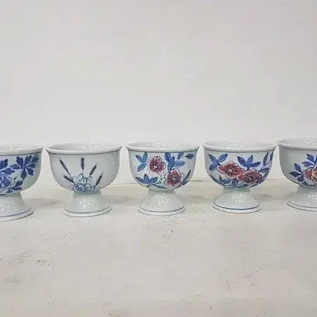 [BUNJANG] Cheonghwa White Porcelain Peony Design Cup / 청화백자 목단문 잔