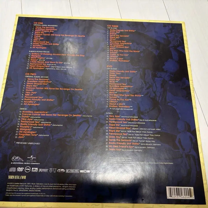 [BUNJANG] Nirvana In Utero 20th Anniversary Edition CD/DVD Set / 너바나 (Nirvana) In Utero 20주년 앨범팝니다