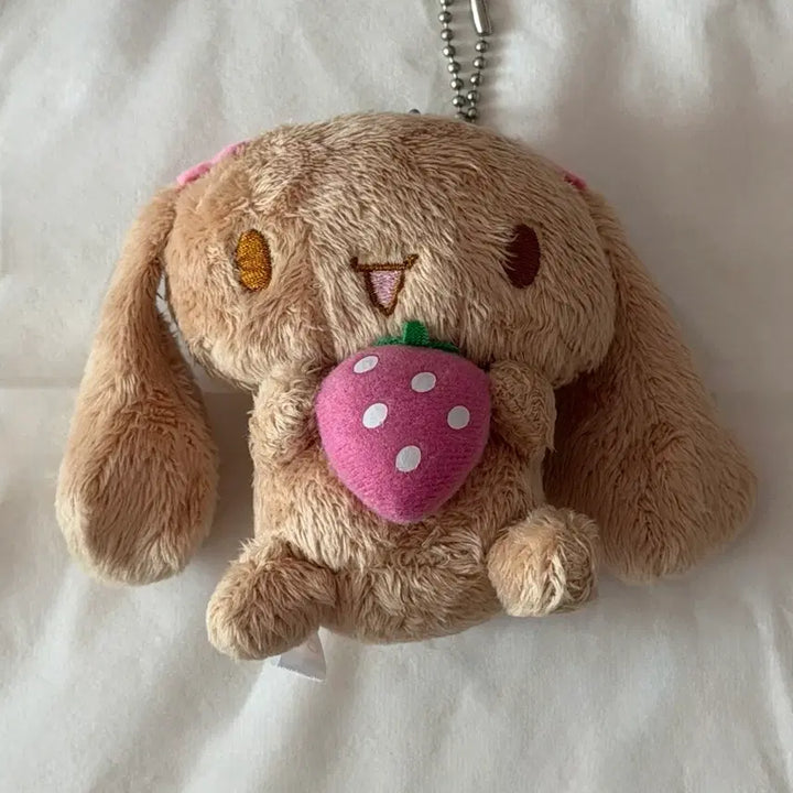 [BUNJANG] Cinnamoroll Strawberry Plush Doll Keychain / 시나모롤 모카 딸기 누이 인형 키링