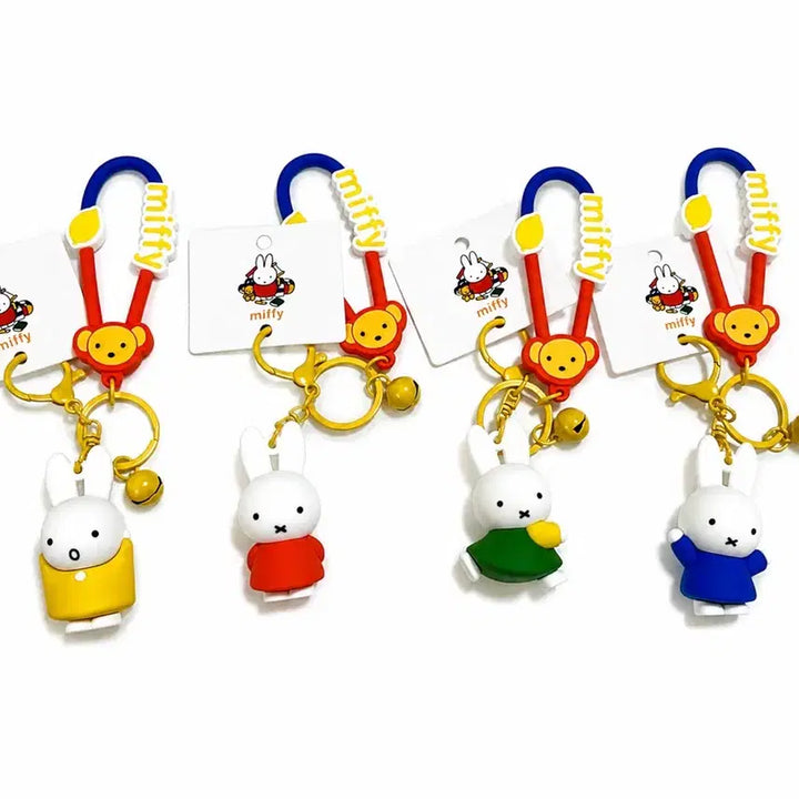 [BUNJANG] Miffy Bell Charm Keychain / (인형키링 증정)미피 방울 키링 고리