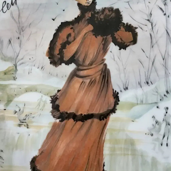 [BUNJANG] 19th-20th Century Women Decorative Plate / 리모지 세기의 여성들 장식접시