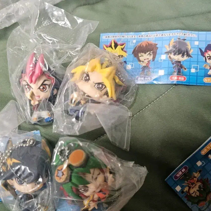 [BUNJANG] Yu-Gi-Oh! Deformation Figure Keyring Set (4 Types) / 유희왕 데프르메 피규어 키링 4종 세트