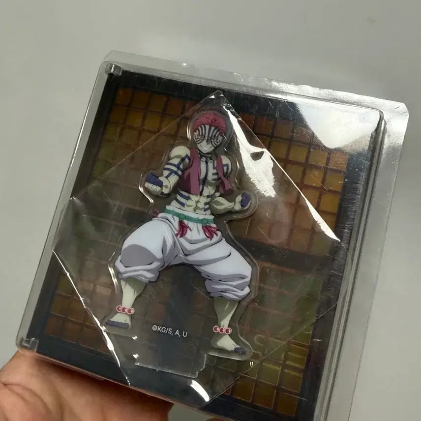 [BUNJANG] Demon Slayer Akaza Acrylic LED Stand / 맘스터치 귀칼 아카자 아크릴 led