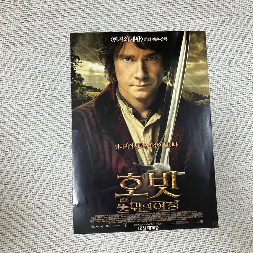 [BUNJANG] The Hobbit An Unexpected Journey Martin Freeman Pamphlet / 마틴 프리먼 호빗 뜻밖의 여정 팜플렛