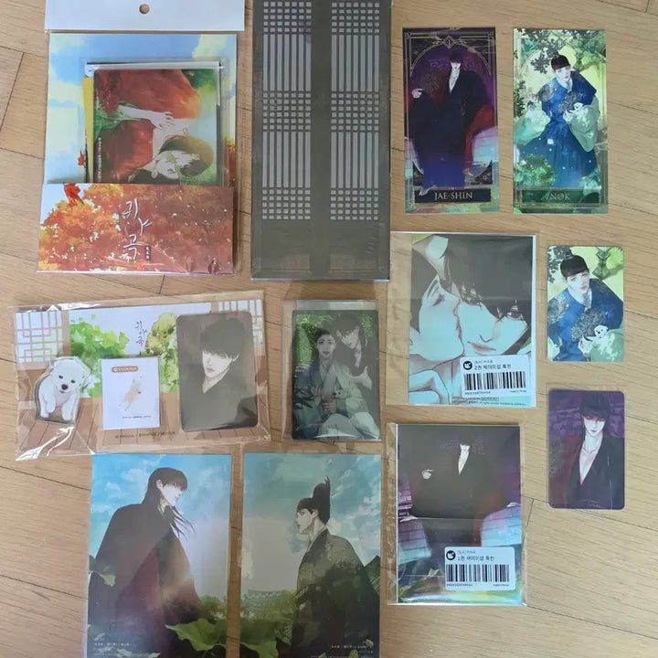 [BUNJANG] Guiyagok Vol. 1-2 First Edition Set Postcard Glitter Miniature Poster Bundle / 귀야곡 초판 부록 엽서 글리터 금동이 미니픽 상애상조 미니포스터