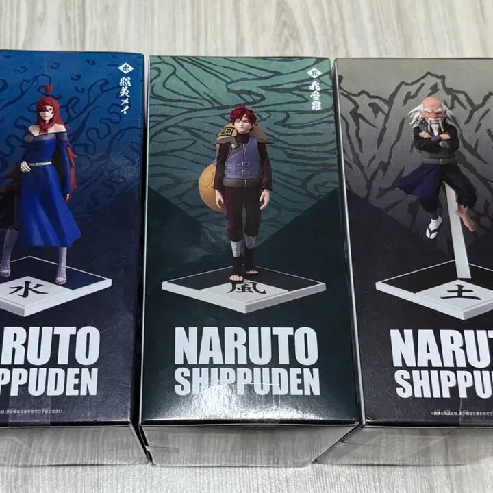 [BUNJANG] Naruto Shippuden Five Kage Gathering Mei, Gaara, Onoki Bundle Set (Sealed) / [미개봉,일괄] 나루토 오카게 집결 메이,가아라,오오노키