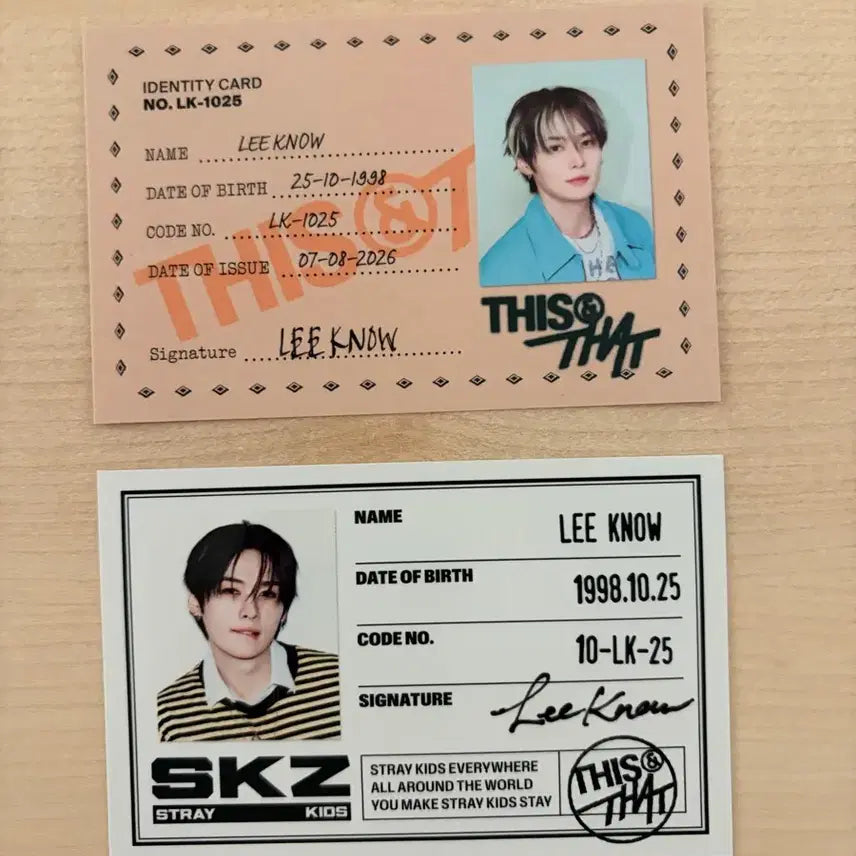 [BUNJANG] Stray Kids Lee Know Dis_a_that ID Photocard / 스트레이 키즈 스키즈 디스앤댓 리노 ID 아이디 포카