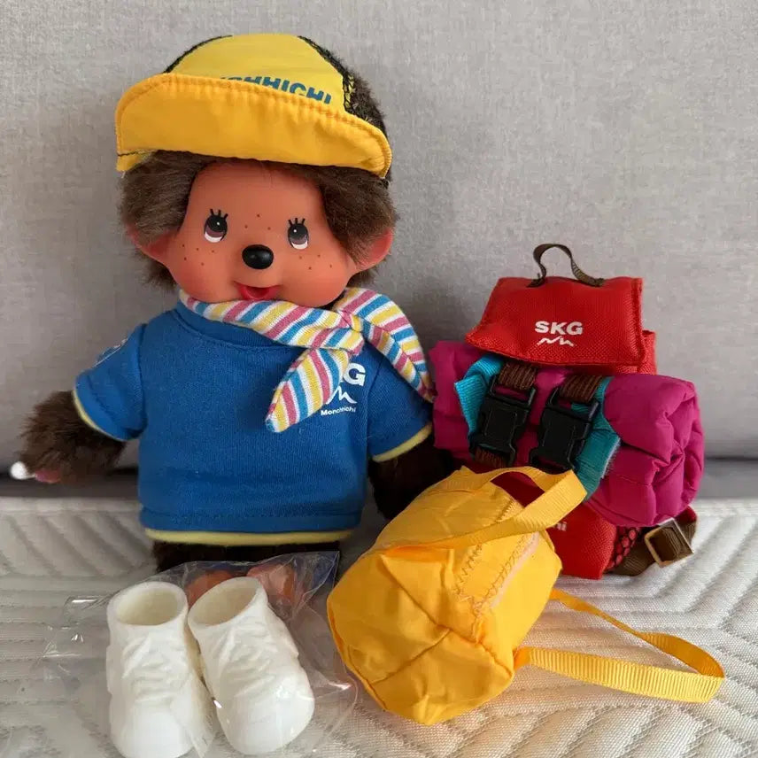 [BUNJANG] Camping Monchhichi Doll / 캠핑 몬치치 보냅니다