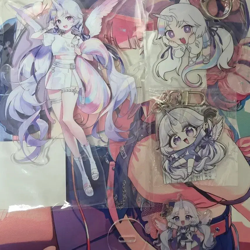 [BUNJANG] Stellive Ayatsuno Yuki Acrylic Stand &amp; Keychain Bundle / 스텔라이브 유니 아크릴스탠드 아크릴키링 일괄 판매합니다