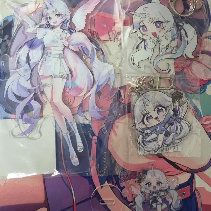 [BUNJANG] Stellive Ayatsuno Yuki Acrylic Stand &amp; Keychain Bundle / 스텔라이브 유니 아크릴스탠드 아크릴키링 일괄 판매합니다