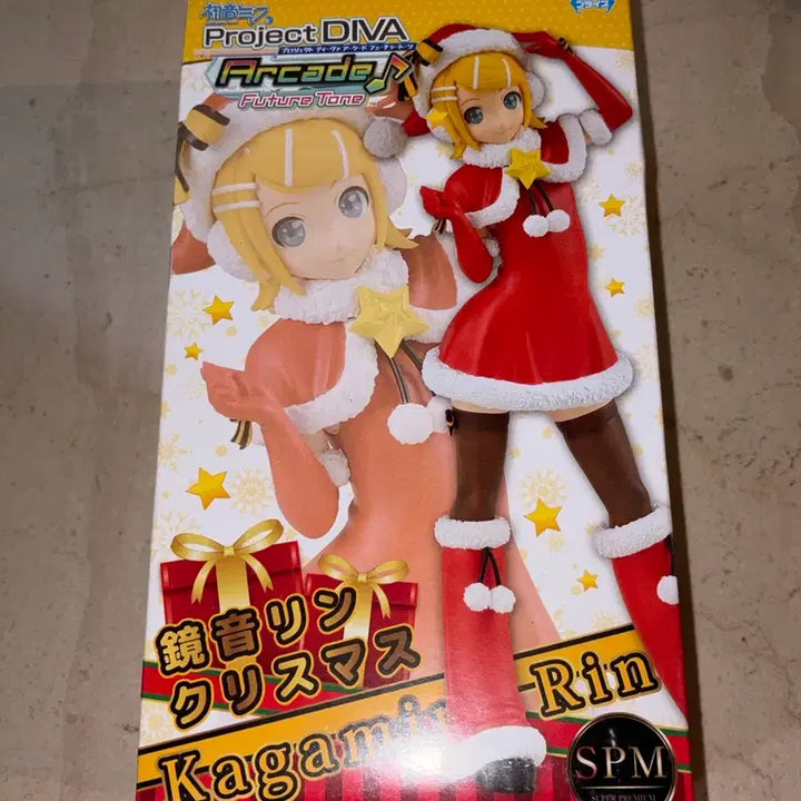 [BUNJANG] Kagamine Rin Santa Figure - Project DIVA Classic Edition / (미개봉)카가미네 린 산타 피규어 프디바 고전 프로젝트디바 보컬로이드
