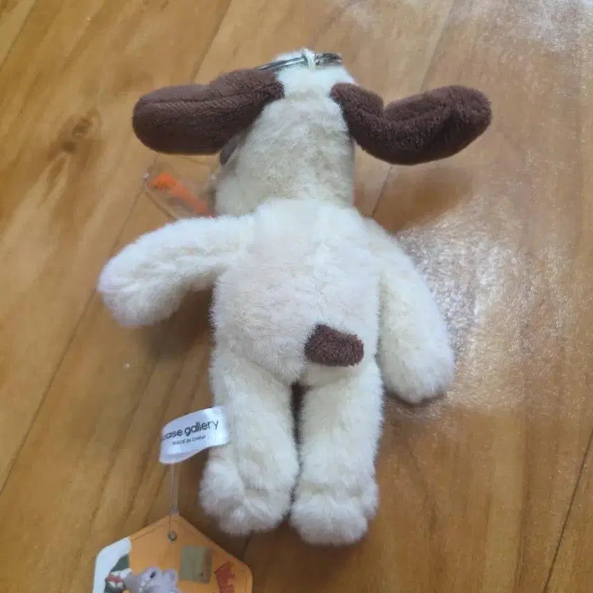 [BUNJANG] Wallace &amp; Gromit Gromit Plush Keychain Bag Charm / 월레스와 그로밋 그로밋 봉제인형 키링 가방고리 택포함