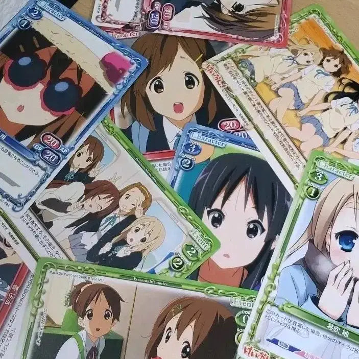 [BUNJANG] K-ON! Memories Card Set (10 Cards) / 케이온 메모리즈카드 카드 10장