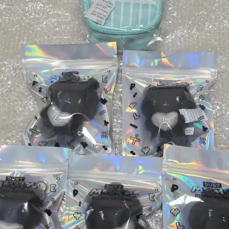 [BUNJANG] Plaive Tamneung Keyring Set (5pcs) + Pouch / (9/9전  반택무료)플레이브 탐믐 키링 5개 + 파우치 1개