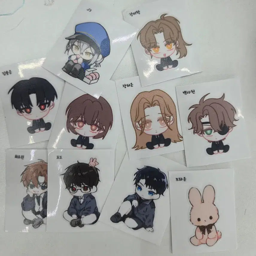 [BUNJANG] Gyaedam Chulgeun Ttibbuttibbusil Sticker Set (10 pcs) / 괴담출근 띠뿌띠뿌씰 10개 셋트
