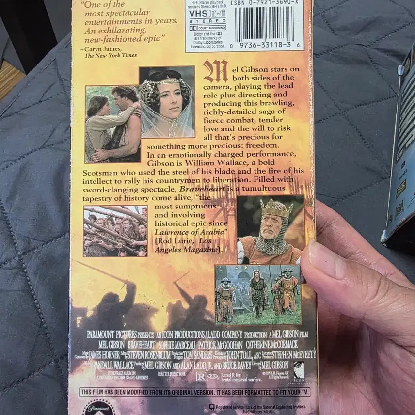 [BUNJANG] Braveheart VHS (US Release) - Mel Gibson / 멜깁슨 브레이브하트 VHS 비디오테이프 미국반 소장용