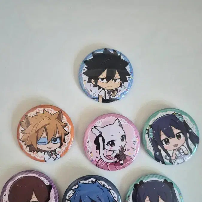 [BUNJANG] Fairy Tail Can Badge Bundle Set / 페어리테일 캔뱃지 일괄