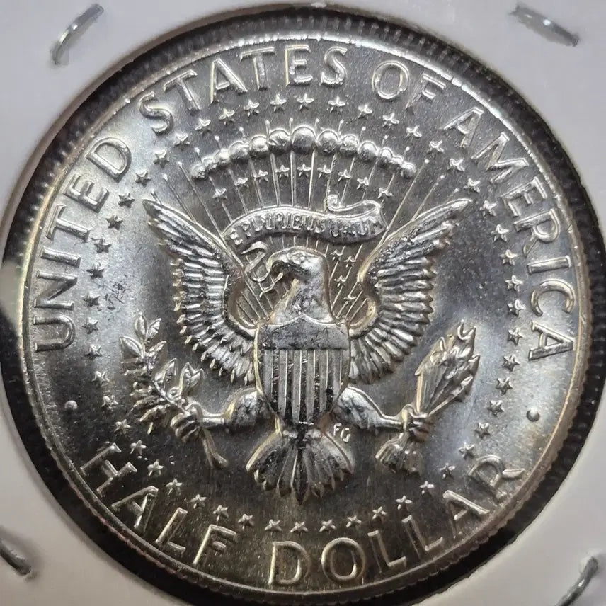 [BUNJANG] 1969 D Kennedy 50 Cent Silver Coin (40%) - Double Rim Error / 케네디 50센트 은화 40%1969년D.날자. 더블 링에러