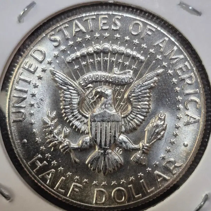 [BUNJANG] 1969 D Kennedy 50 Cent Silver Coin (40%) - Double Rim Error / 케네디 50센트 은화 40%1969년D.날자. 더블 링에러