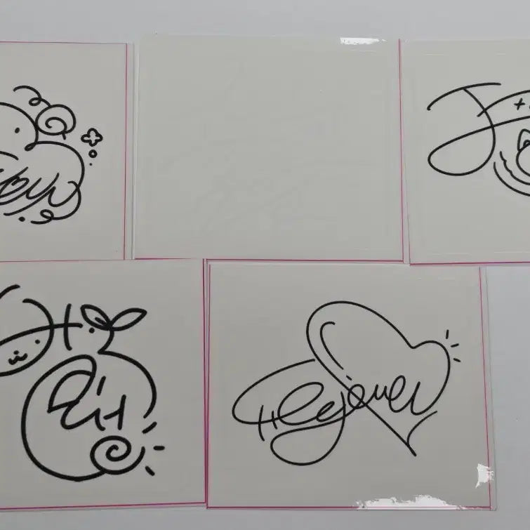 [BUNJANG] Goechul Goedaldoljjik Signed Sticker 5-Piece Bundle Set / 괴출 괴담돌찍 싸인 스티커 5종 일괄