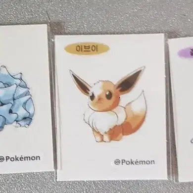 [BUNJANG] Pokemon 30th Anniversary Artwork Sticker Bundle / 포켓몬스터 30주년 아트워크띠부띠부씰 5장 일괄판매합니다