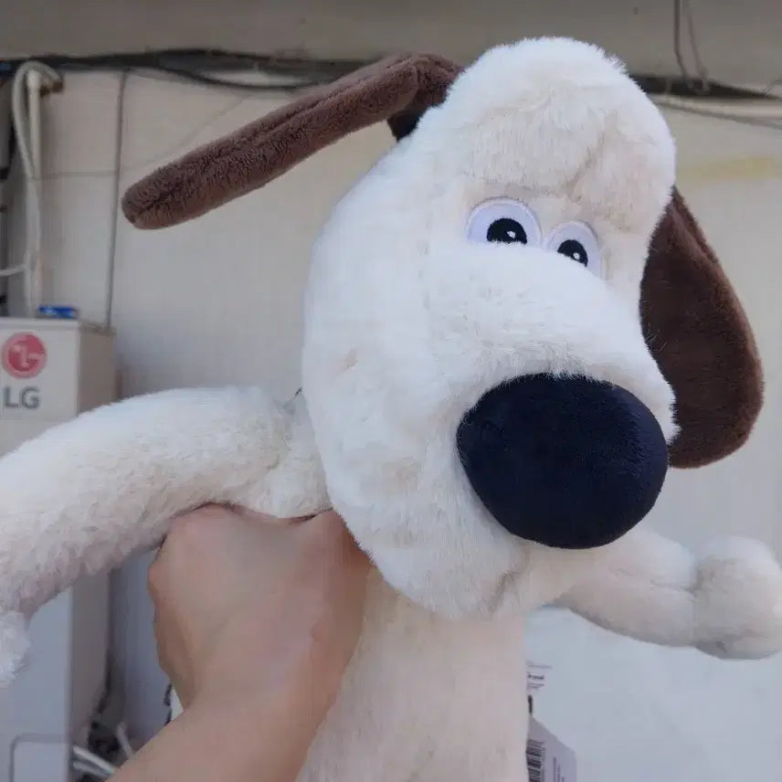 [BUNJANG] Wallace &amp; Gromit Large Gromit Plush Bag (40cm) / 대형 그로밋40cm 인형가방(월레스와 그로밋)
