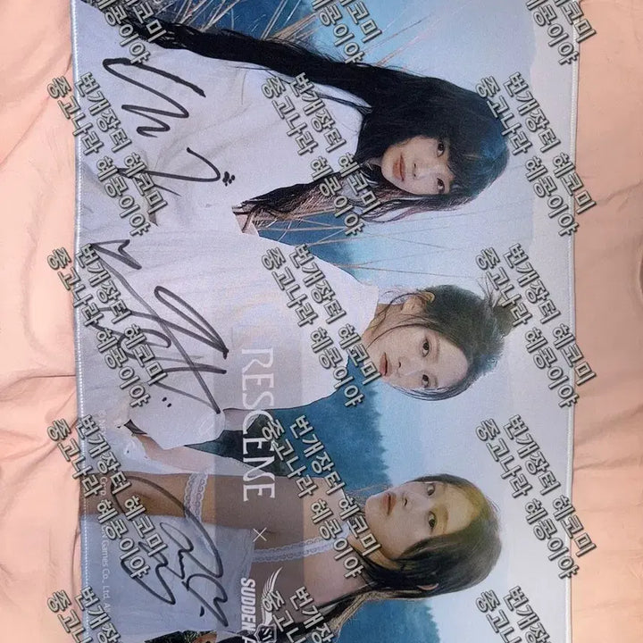 [BUNJANG] Sudden Attack x Lysene Signed Mousepad / 서든어택x리센느 싸인 마우스패드 판매합니다.