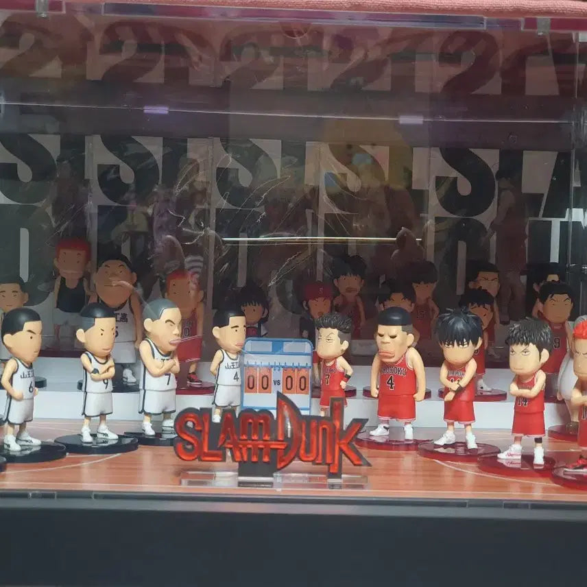 [BUNJANG] Toei SD Slam Dunk Figure Set with Display Case / 토에이 sd슬램덩크 피규어 판매합니다