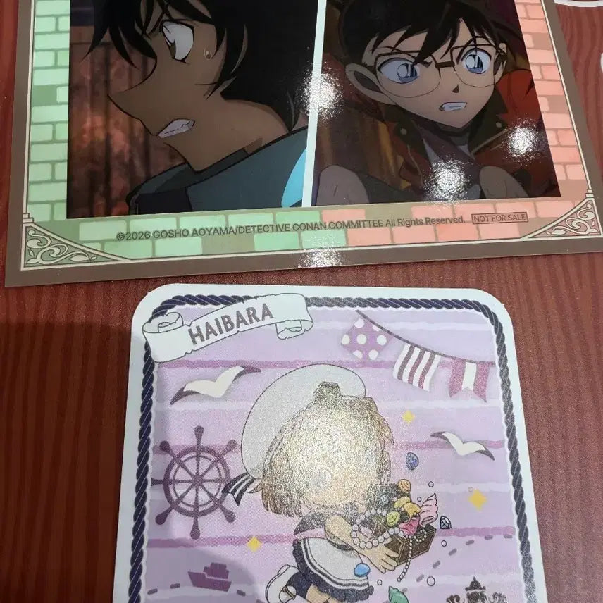 [BUNJANG] Detective Conan Collaboration Cafe Goods Special Edition Sera, Conan, Haibara Card (2 Types) / 2종) 명탐정코난 콜라보 카페 굿즈 특전 세라 코난 하이바라 카드