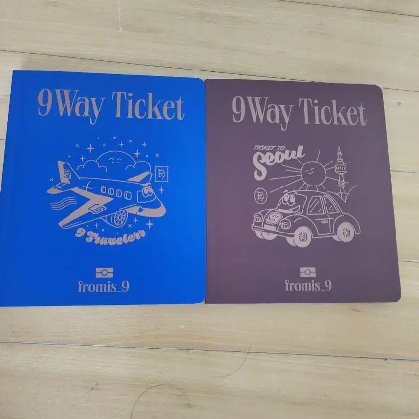 [BUNJANG] fromis_9 9 Way Ticket Photobook Blue/Purple / 프로미스나인 9Way Ticket 블루/퍼플