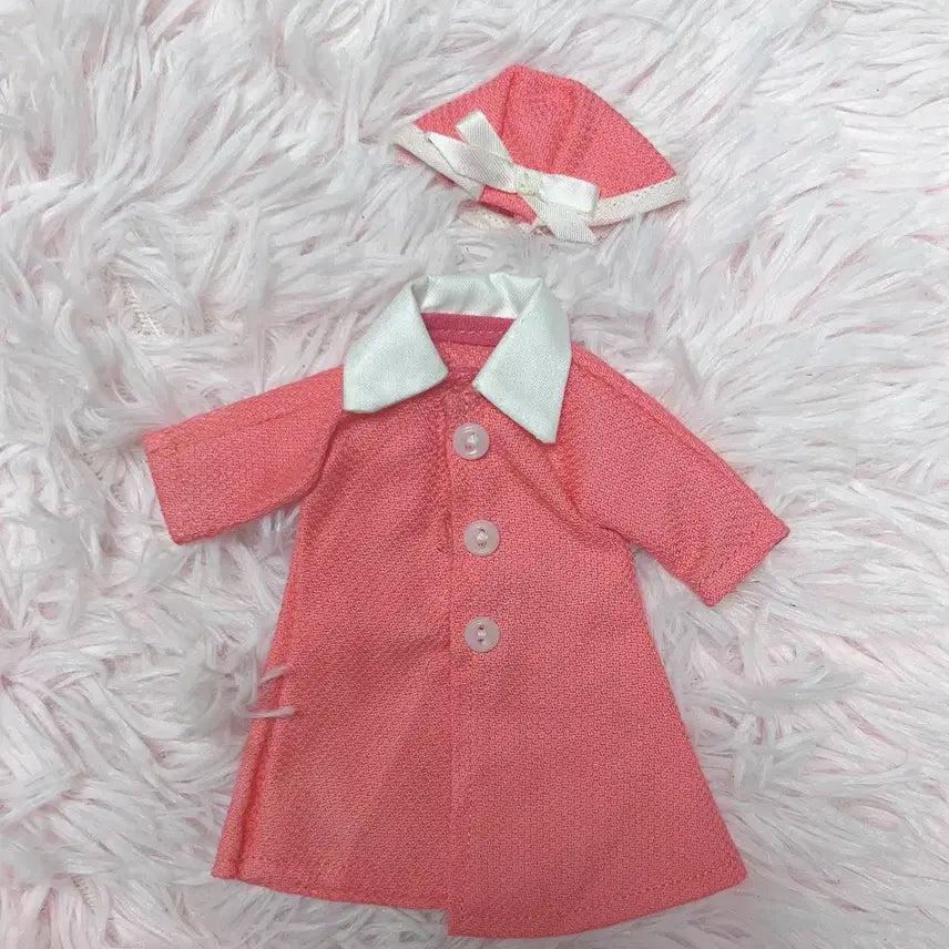 [BUNJANG] Pepper Doll Pink Coat and Hat Set / 페퍼인형 옷 리카