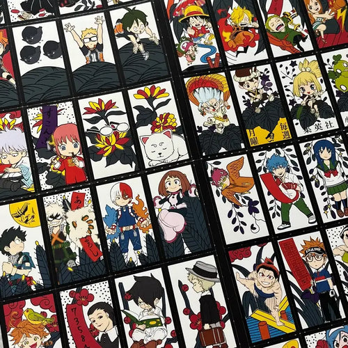 [BUNJANG] Shonen Jump Various Series SD Illustration Trading Cards Set / 소년점프 은혼 히로아카 귀칼 하이큐 원피스 사이키쿠스오 잡지 부록 카드