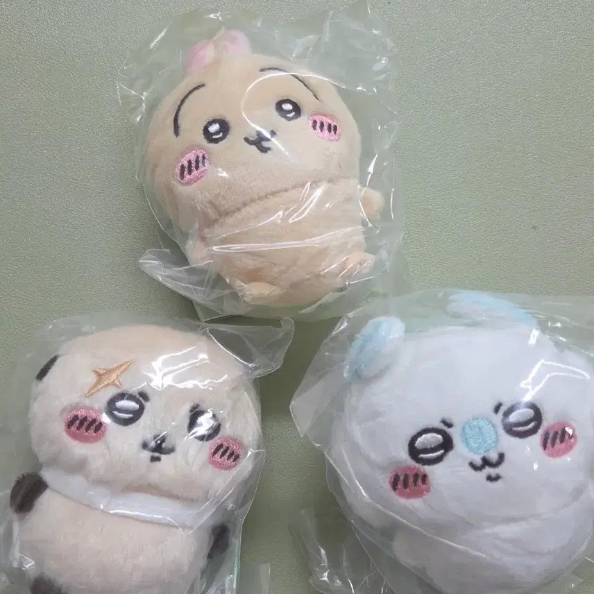 [BUNJANG] Chiikawa Sitting Plush Set 2 - Usagi, Rakko, Momonga Bundle / 치이카와 앉은누이 2탄  우사기 랏코 모몽가 일괄판매