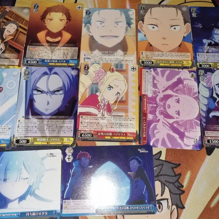 [BUNJANG] Re:Zero 63-Card Merchandise Bundle Set / 리제로 카드 굿즈 63장 세트 일괄 급처