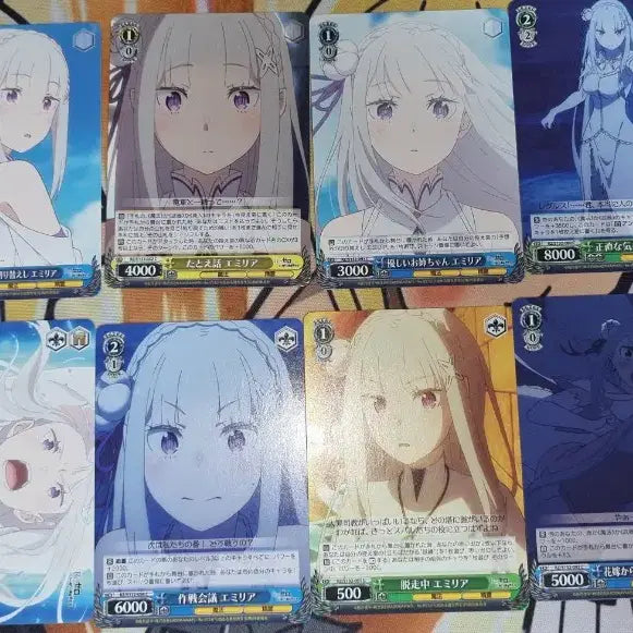 [BUNJANG] Re:Zero 63-Card Merchandise Bundle Set / 리제로 카드 굿즈 63장 세트 일괄 급처
